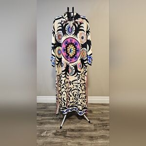 NWOT Long Kimono with Arabic Letters